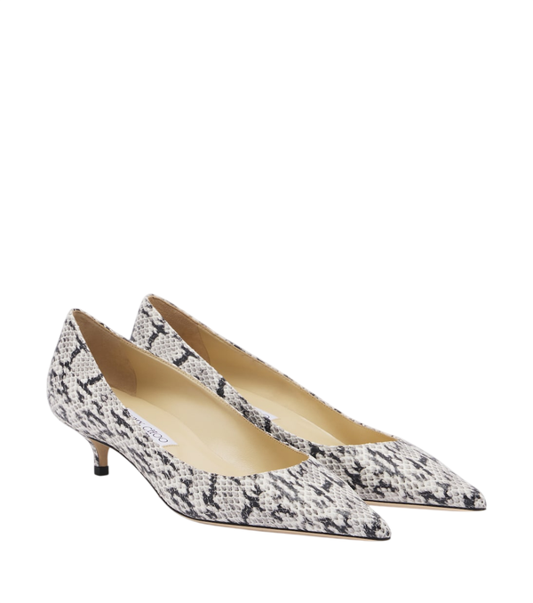 Jimmy Choo Amelia snake-effect leather pumps