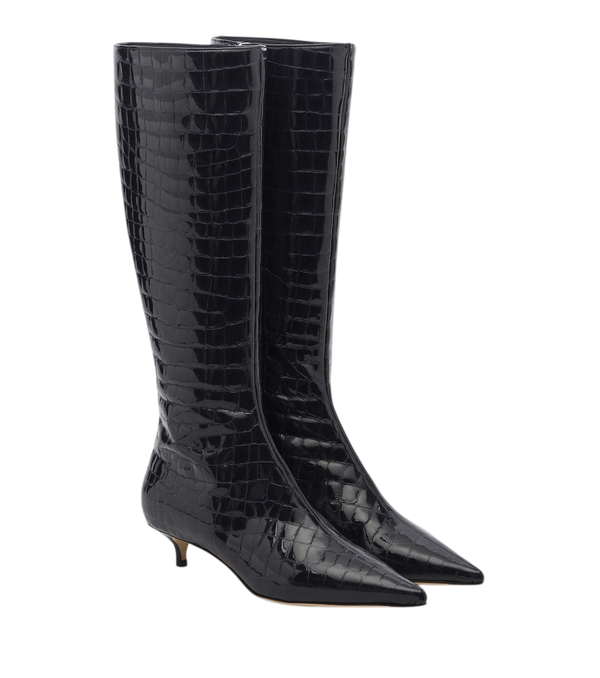 Jimmy Choo Amis croc-effect leather knee-high boots