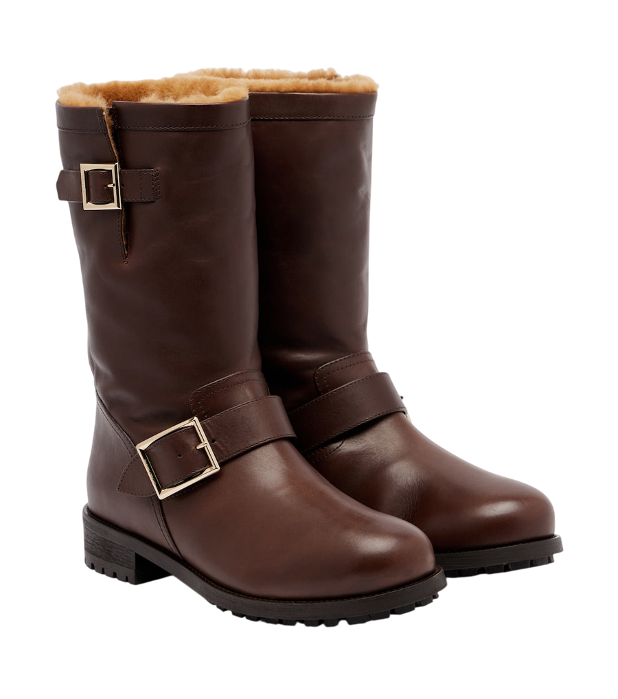 Jimmy Choo Biker leather knee-high boots