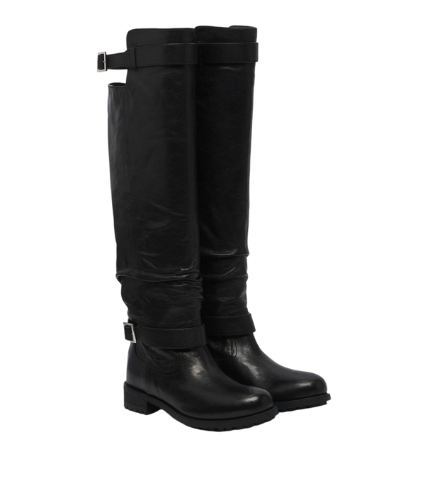 Jimmy Choo Biker leather knee-high boots