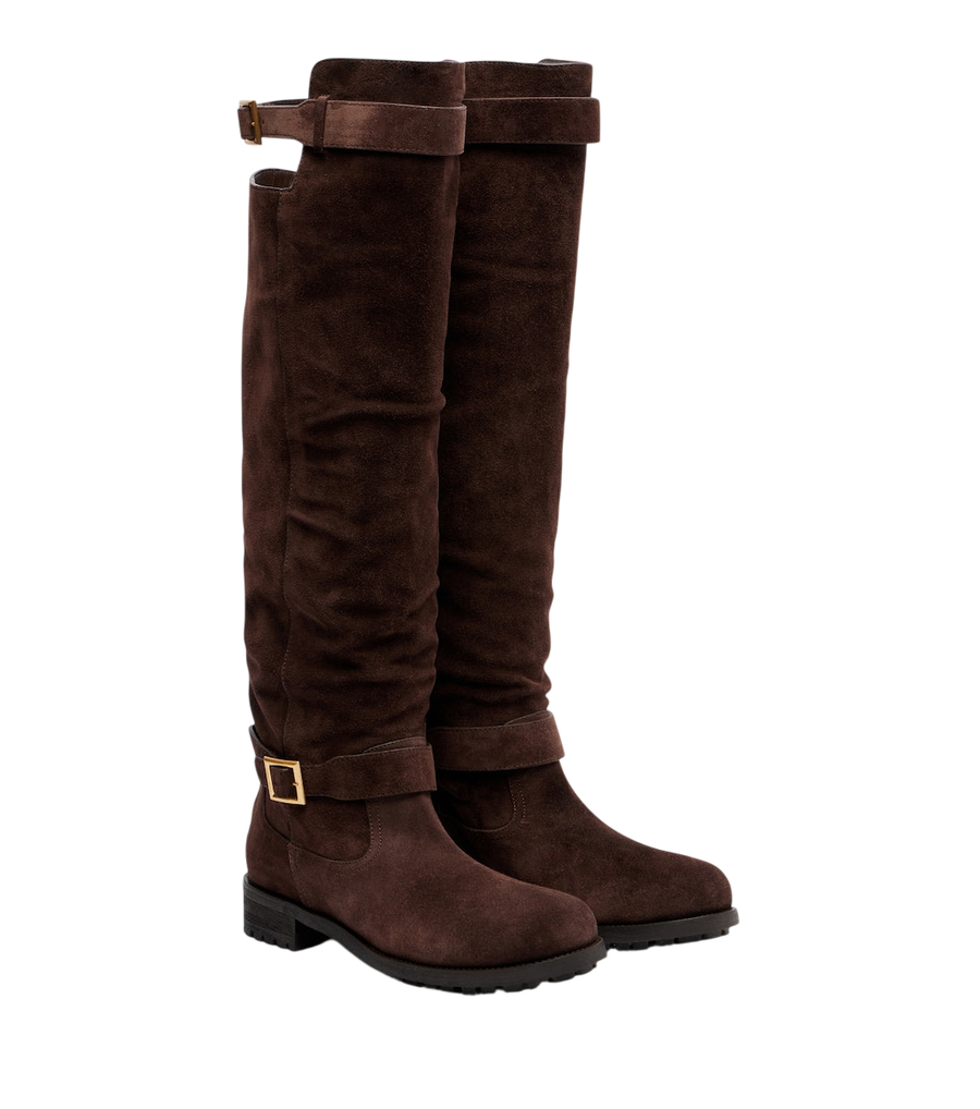 Jimmy Choo Biker suede over-the-knee boots