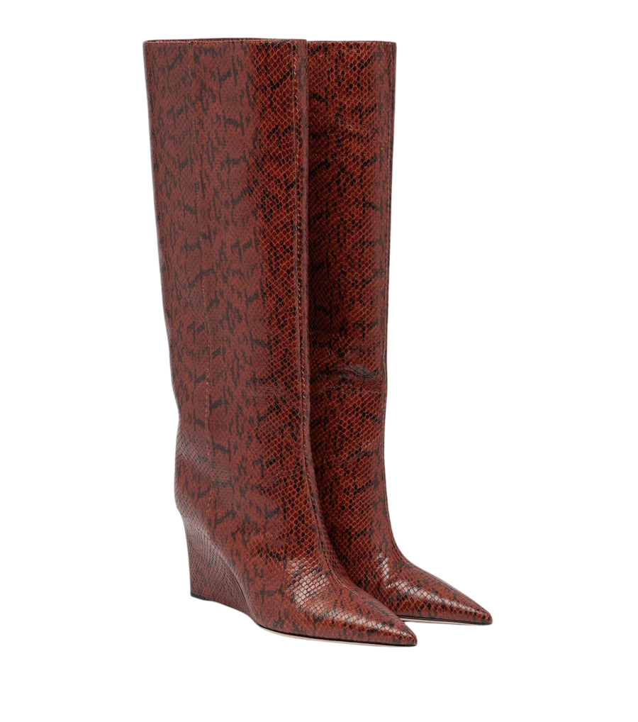 Jimmy Choo Blake snake-effect leather knee-high boots
