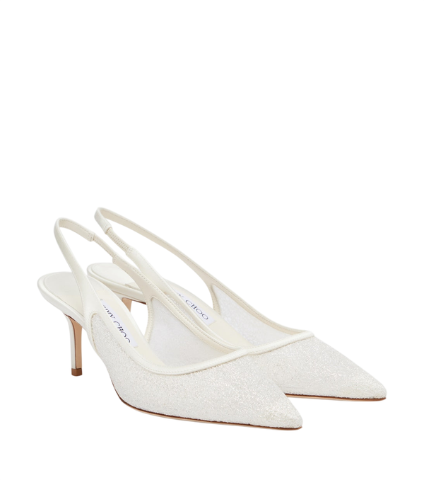 Zapatos de salón destalonados Love de Jimmy Choo con purpurina para novia