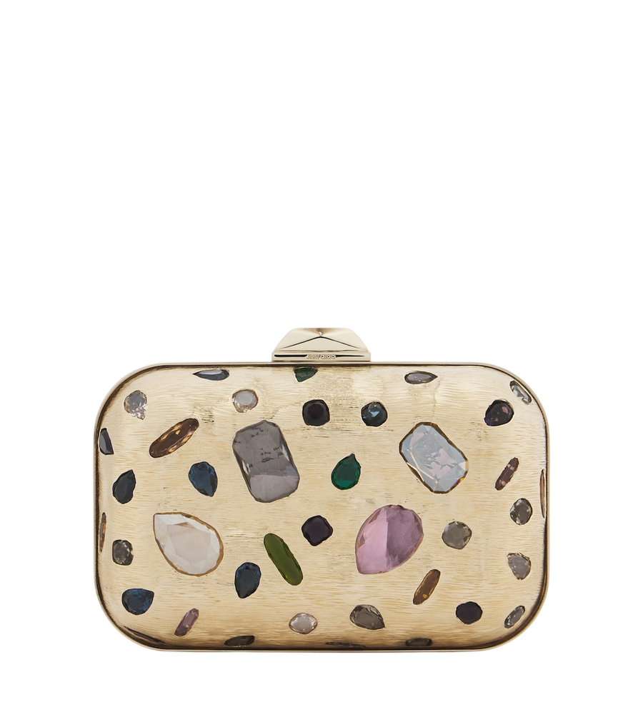Pochette Jimmy Choo Cloud ornée de cristaux