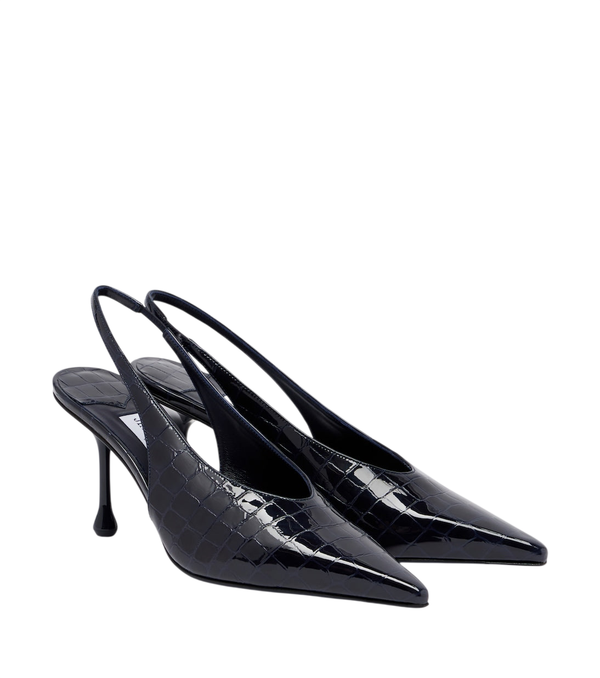 Zapatos destalonados Jimmy Choo Isa en piel con efecto cocodrilo