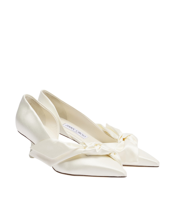 Escarpins en satin à nœud Jimmy Choo Issy