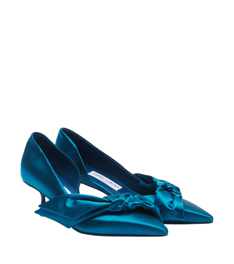 Jimmy Choo Sapatos de cetim Issy com detalhe de laço