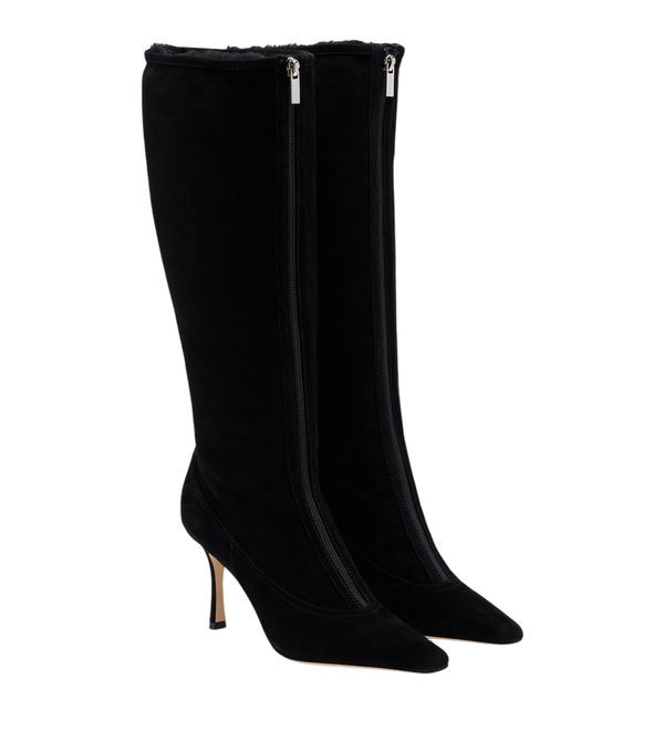 Jimmy Choo Jozi shearling-lined suede knee-high boots