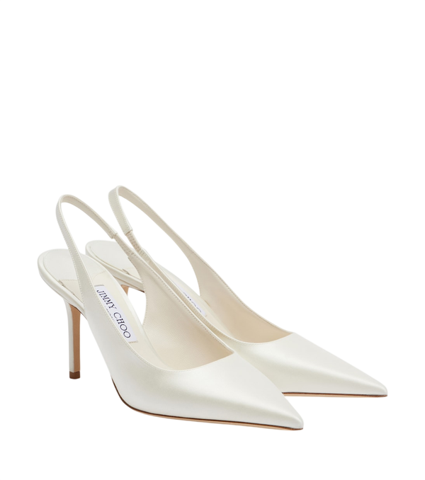 Jimmy Choo Sapatos de salto slingback de cetim Love