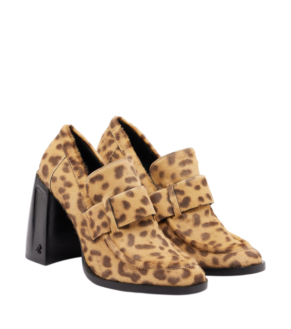 Jimmy Choo Mocassim Tylor em pelo de vitelo com estampa de leopardo
