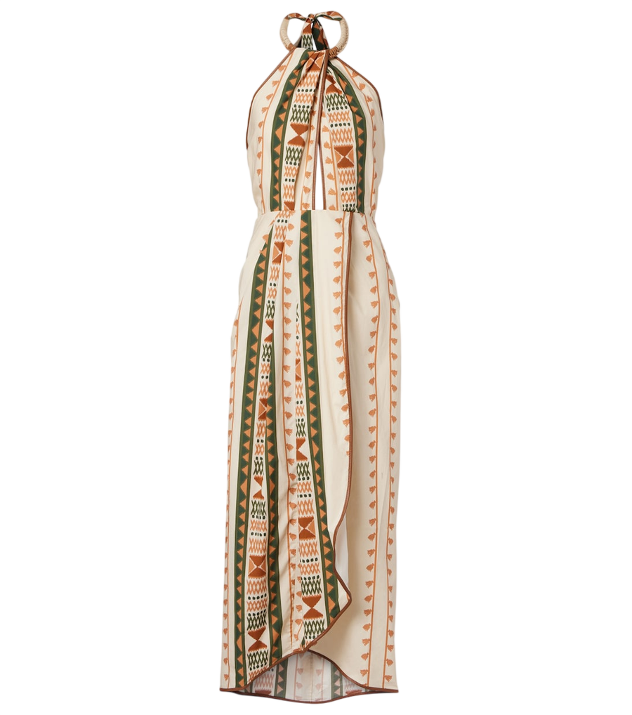 Johanna Ortiz Centro Del Cielo printed cotton midi dress
