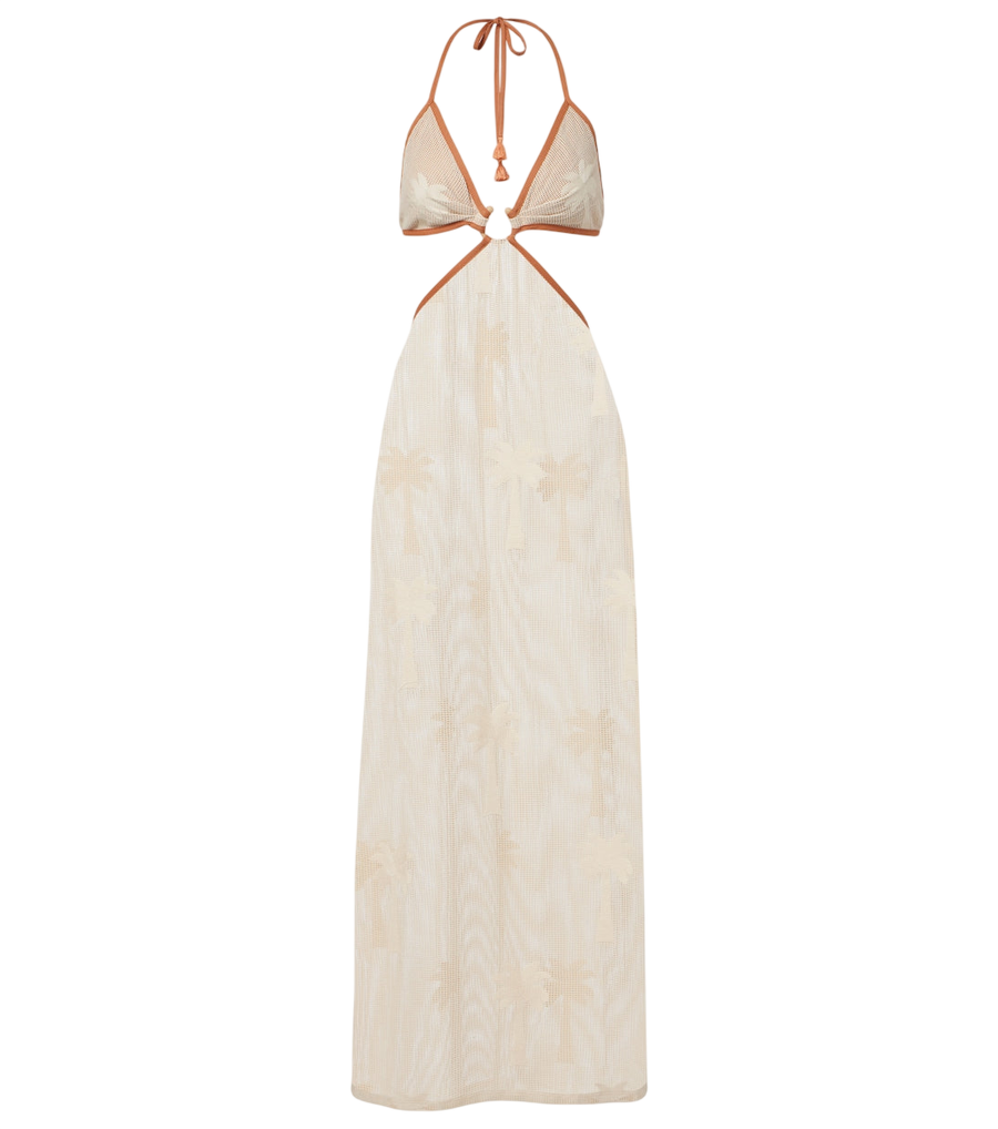 Robe longue Johanna Ortiz en résille brodée ajourée