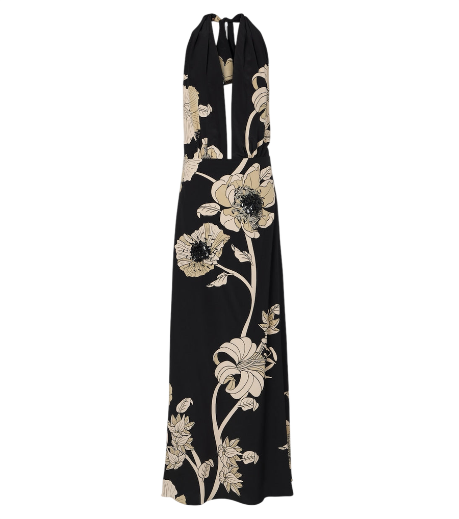 Johanna Ortiz Floral silk maxi dress