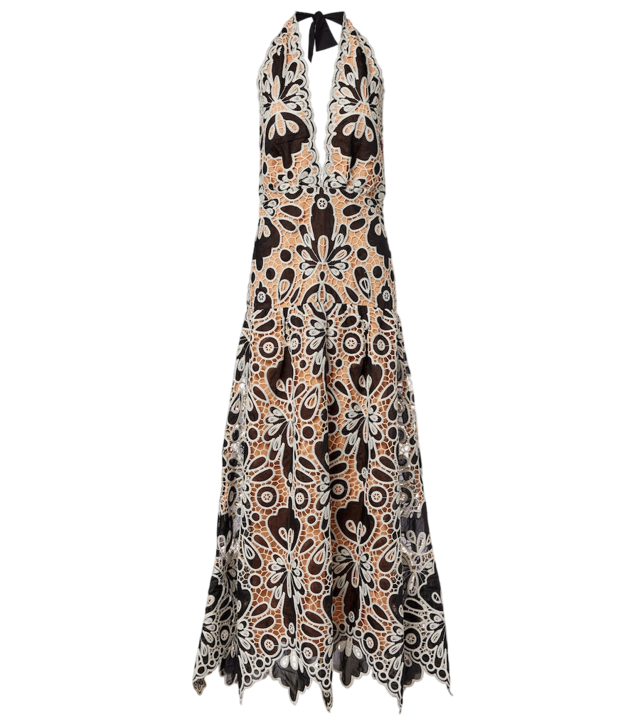 Johanna Ortiz Lace guipure maxi dress