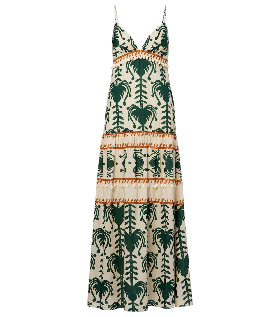 Johanna Ortiz Printed cotton poplin maxi dress