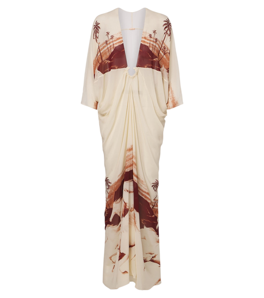 Johanna Ortiz Printed georgette kaftan