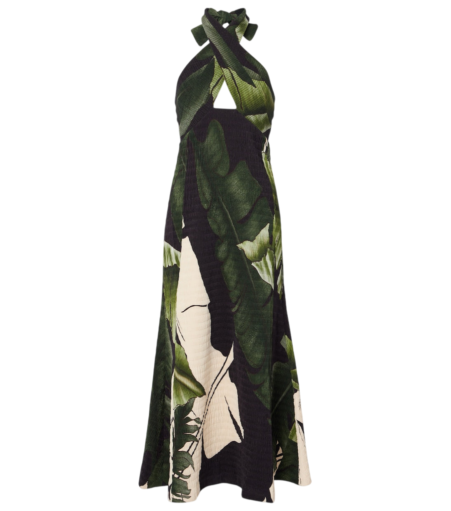 Robe longue imprimée dos nu Johanna Ortiz