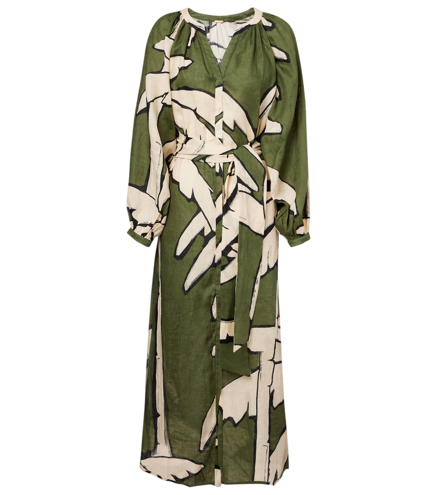 Robe longue Johanna Ortiz en lin imprimé