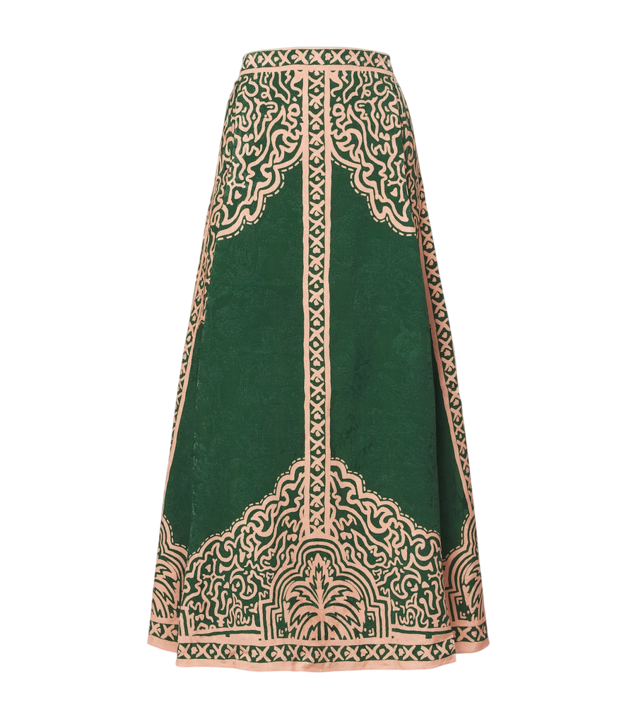 Johanna Ortiz Printed maxi skirt
