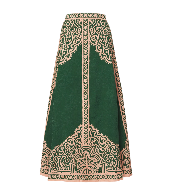 Johanna Ortiz Printed maxi skirt