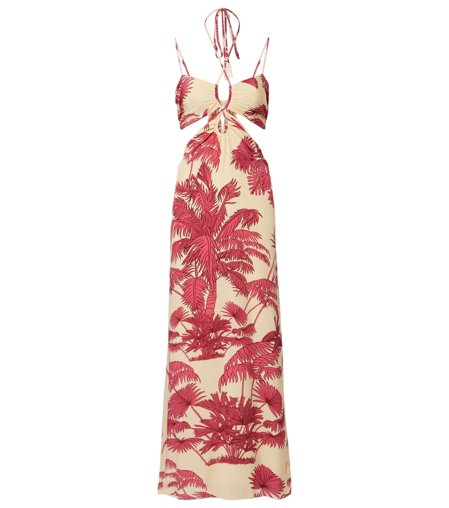Johanna Ortiz Printed silk maxi dress