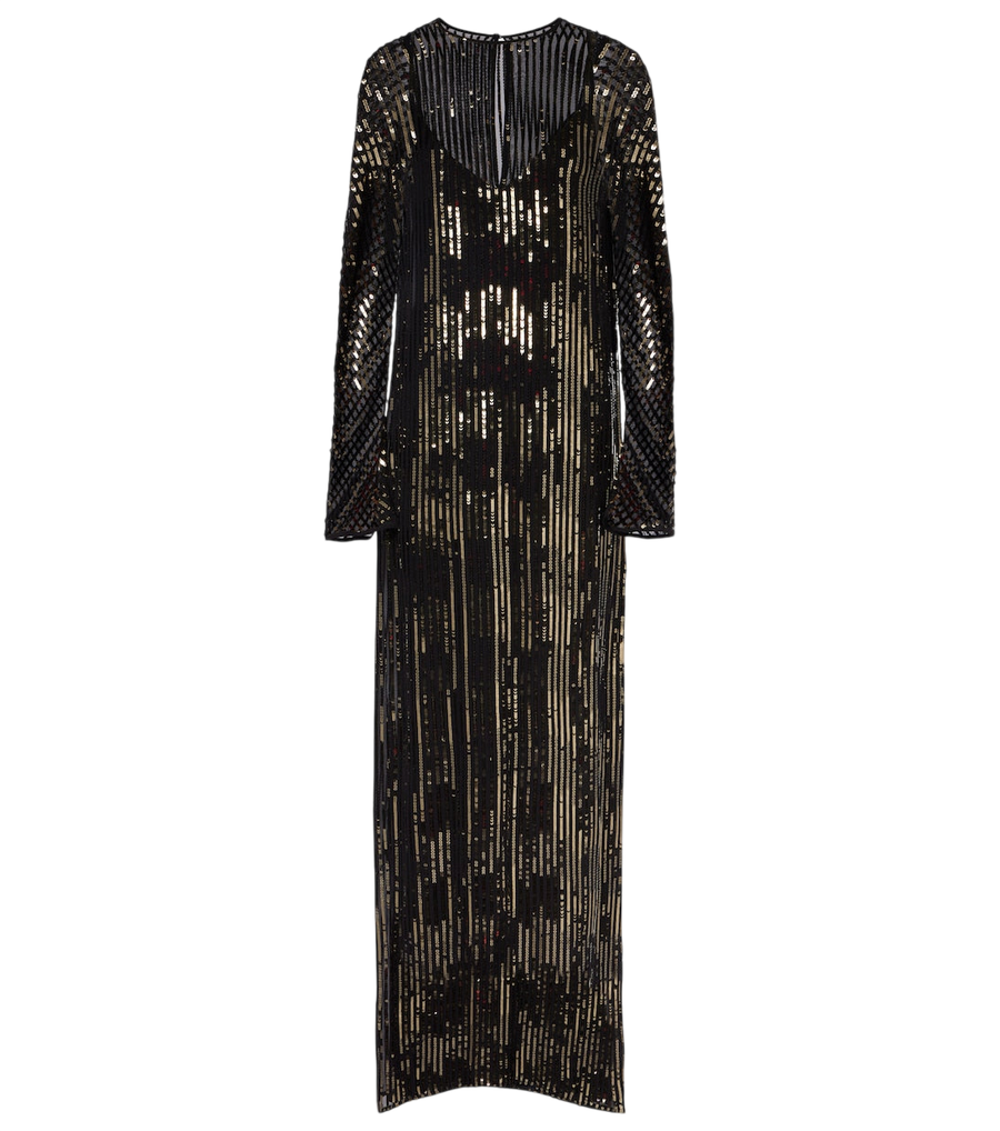Johanna Ortiz Sequined silk gown
