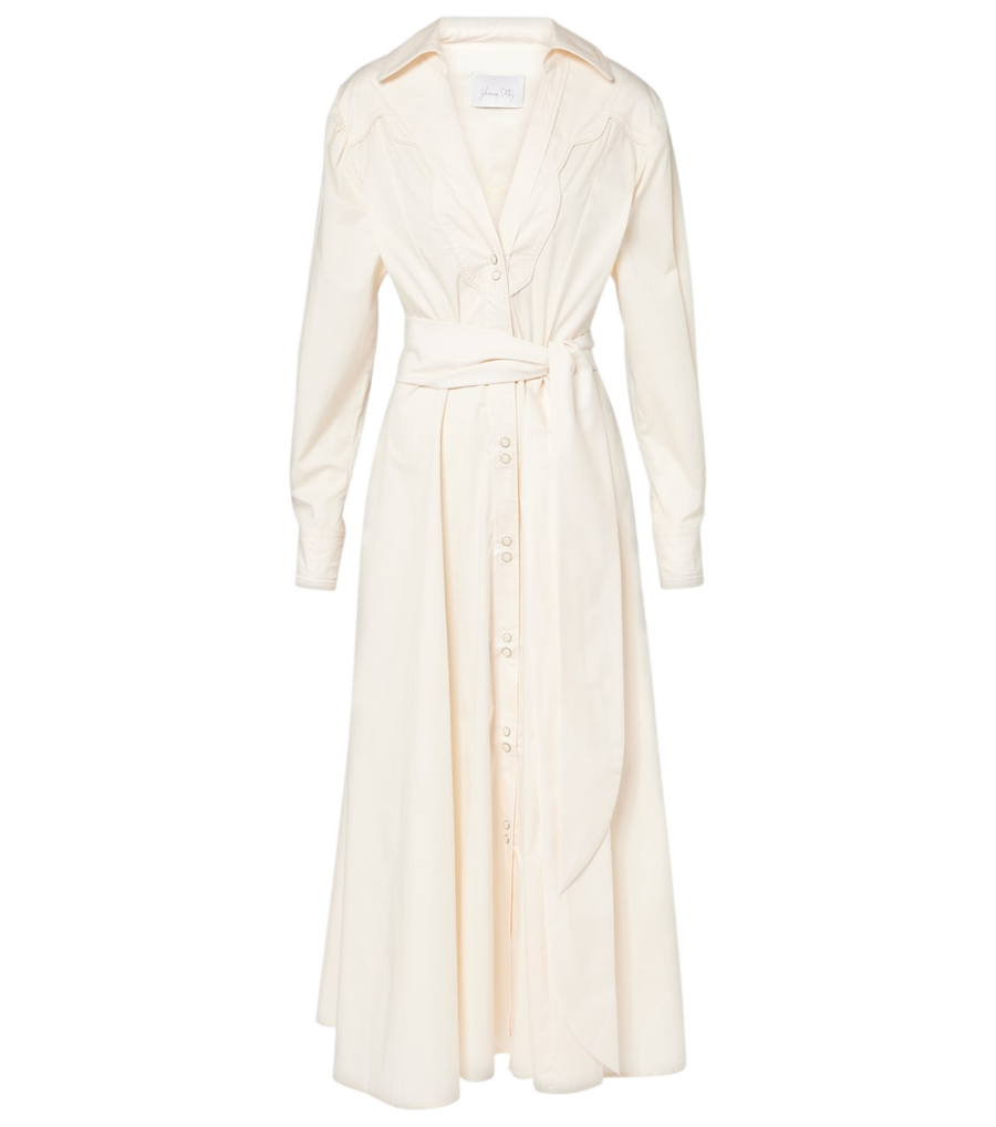 Johanna Ortiz Vela De Cruz cotton-blend poplin wrap dress