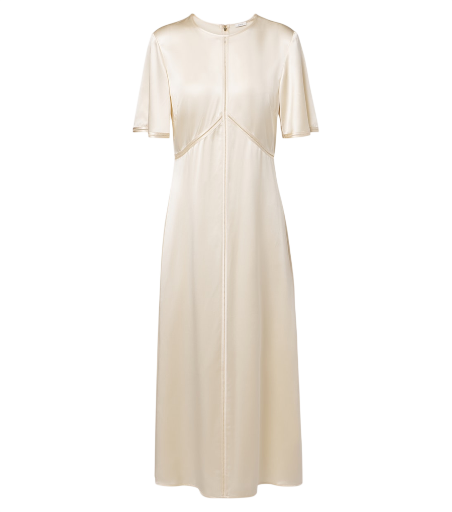 Joseph Aura silk satin midi dress