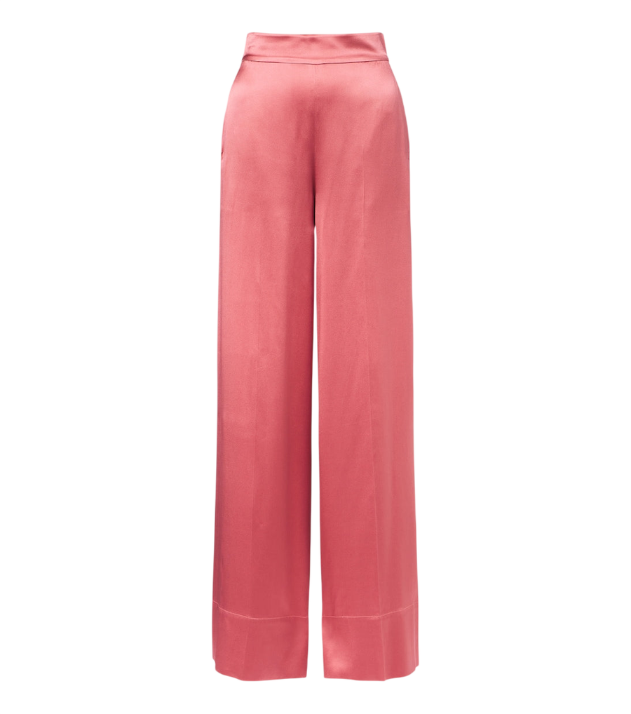 Joseph Dijon silk satin wide-leg pants