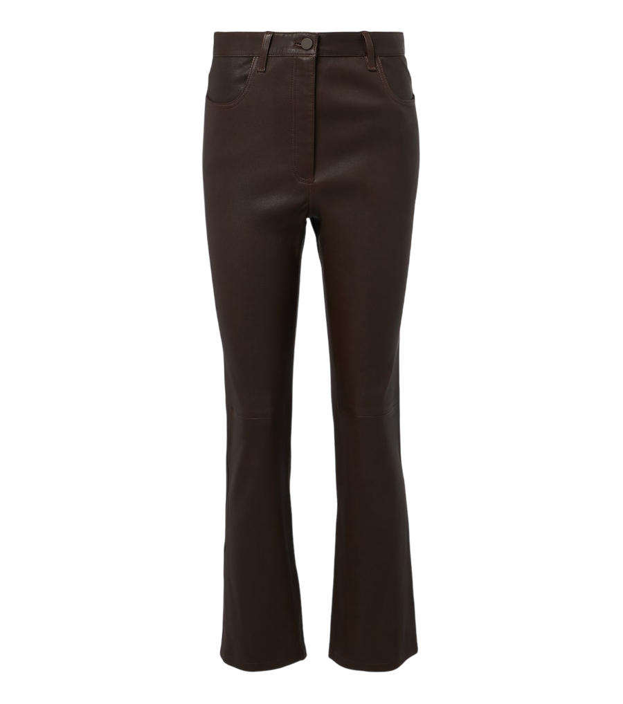 Joseph Duke cropped leather straight pants