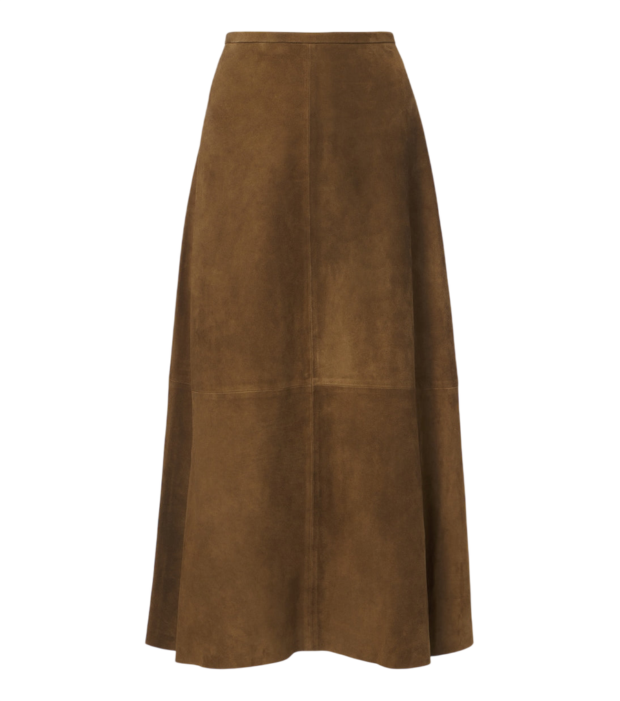 Falda midi de ante Joseph Helius