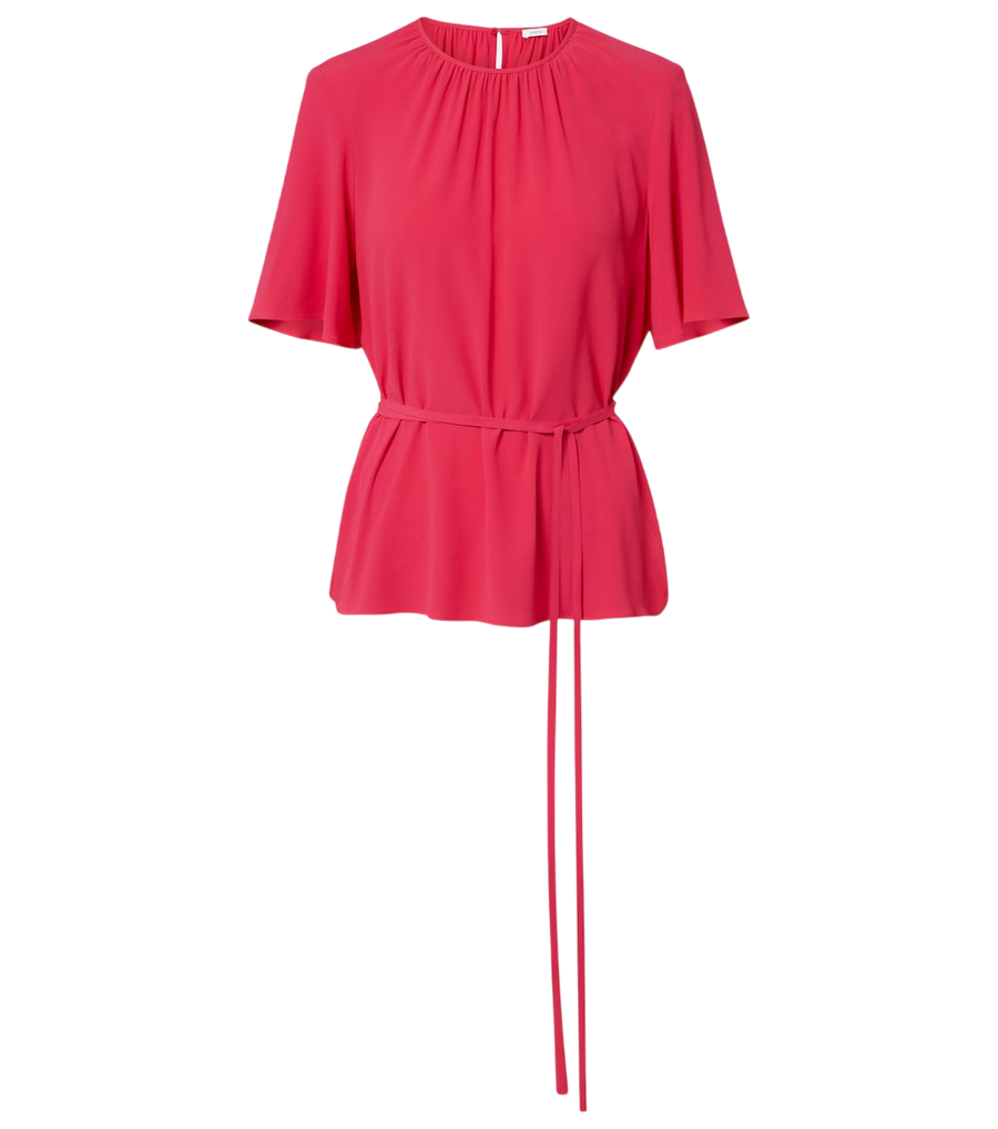 Blusa de crepé con cinturón de Joseph Libby