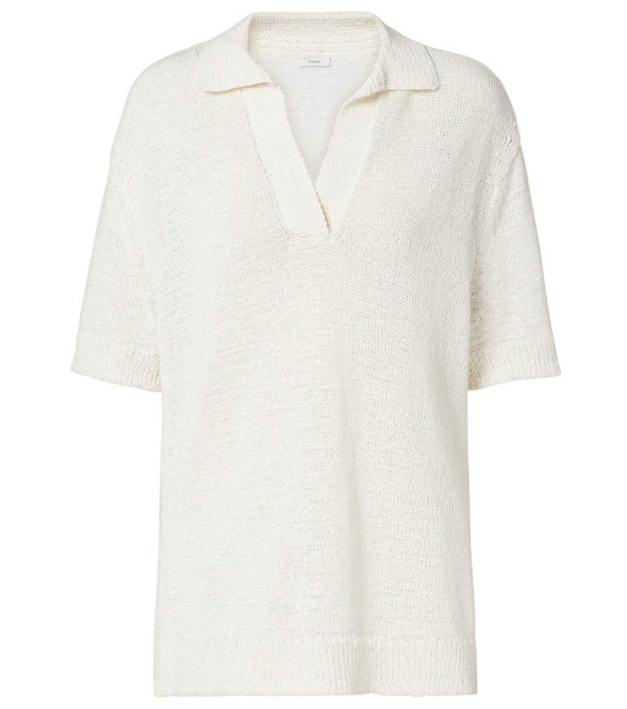 Joseph Rian oversized cotton-blend polo shirt