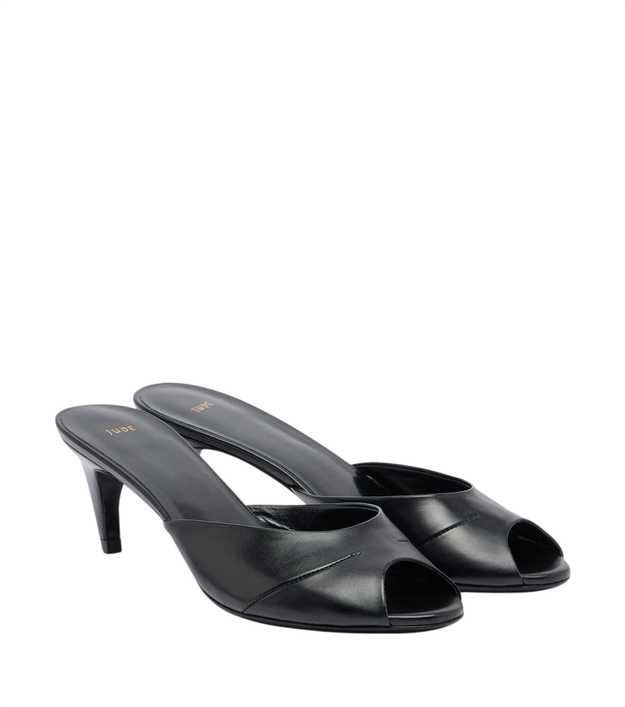 JUDE Cave leather mules