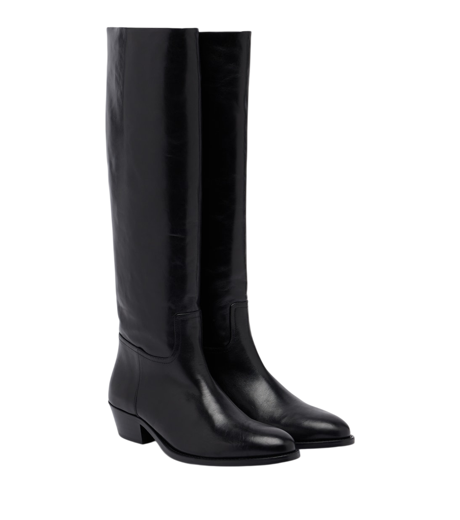 JUDE Den leather knee-high boots