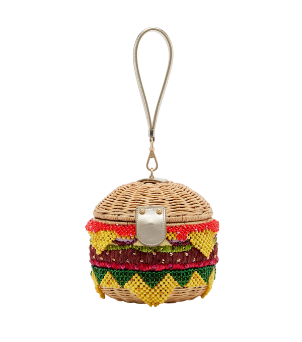 Judith Leiber Couture Pochette decorata Cheeseburger Deluxe