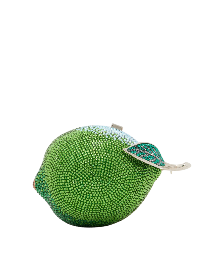 Pochette decorata Judith Leiber Couture Citron Lime