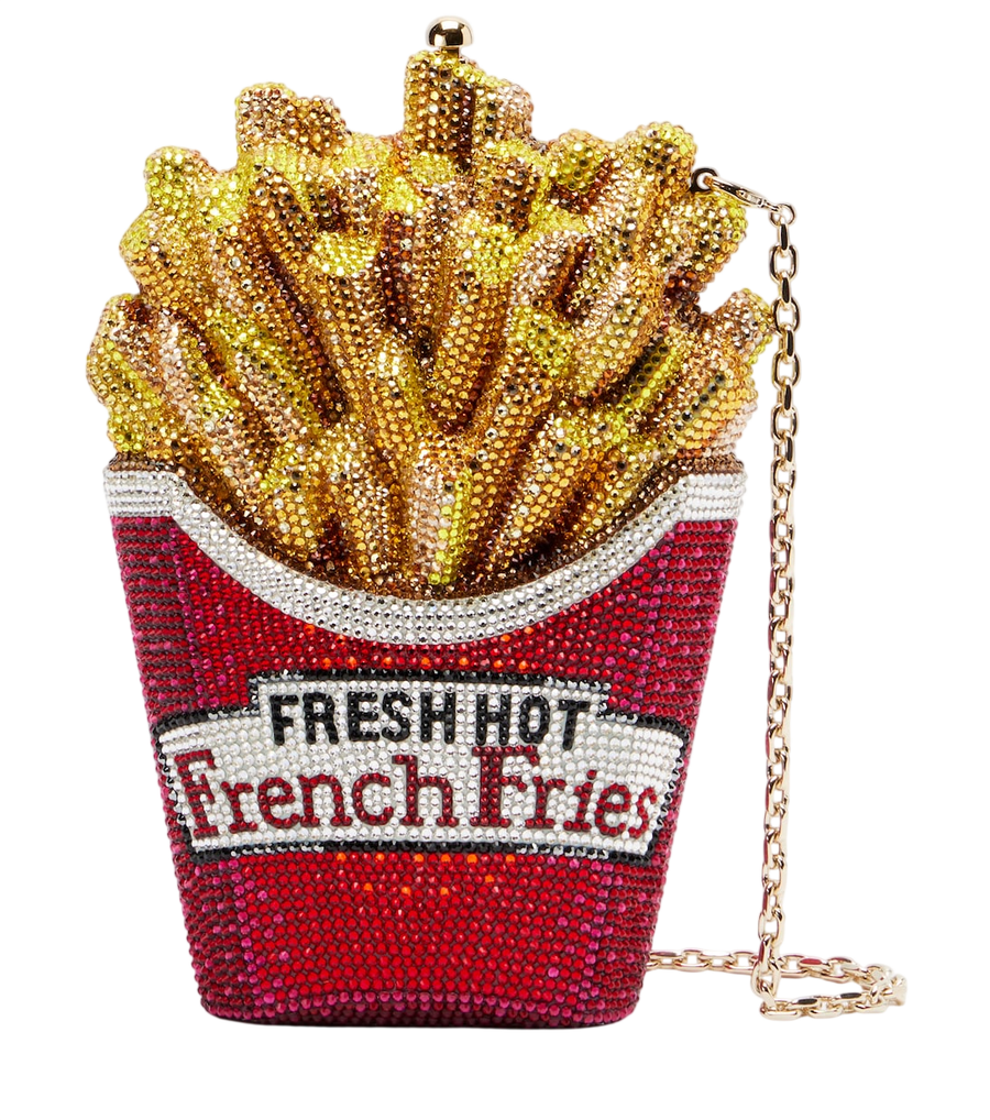 Judith Leiber Couture French Fries crystal-embellished clutch
