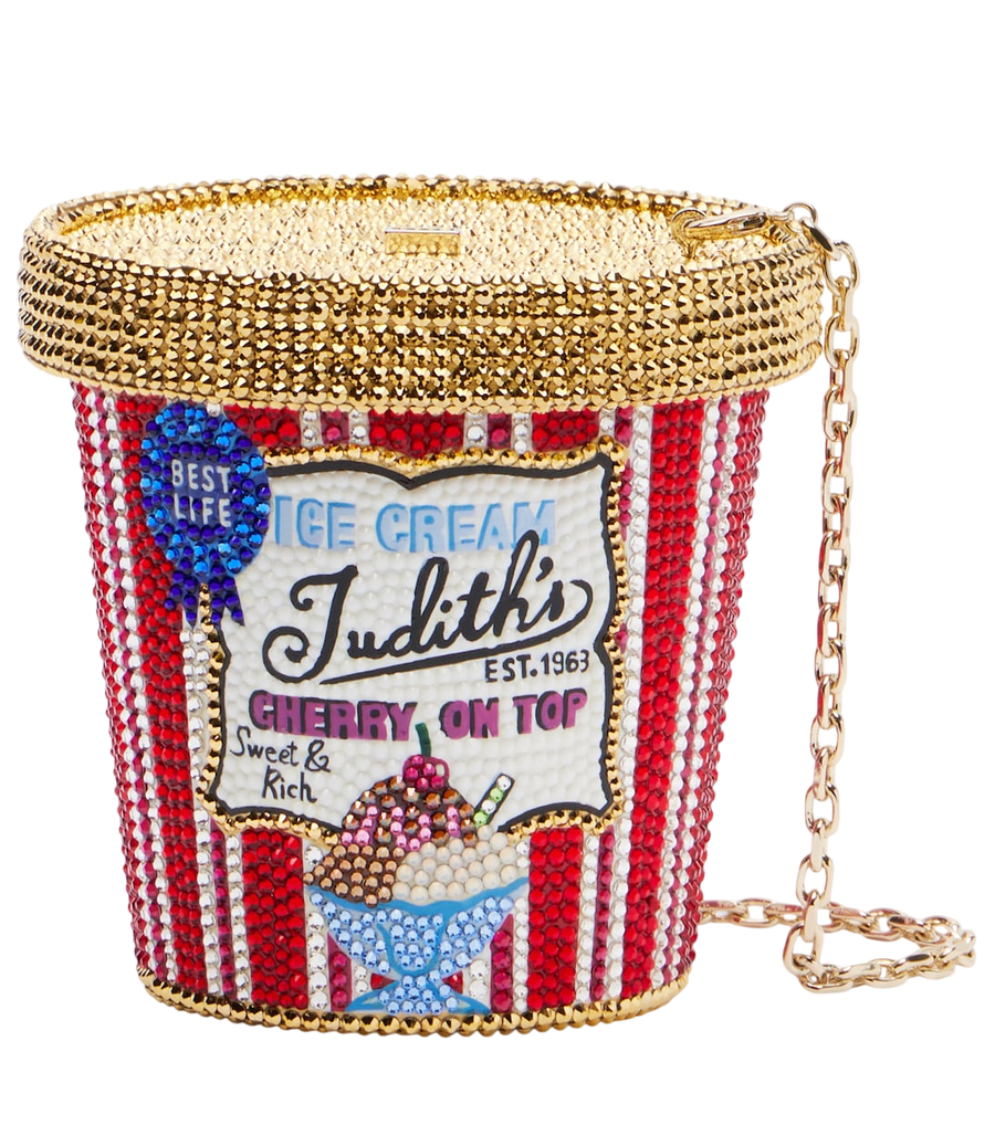 Judith Leiber Couture Judith's Best Ice Cream Pint clutch