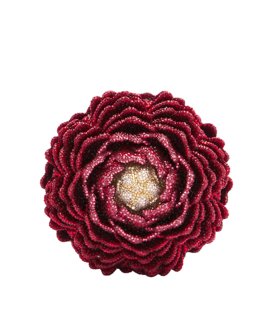 Pochette Peony Flame ornée de cristaux Judith Leiber Couture