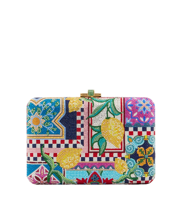 Clutch Judith Leiber Couture Slim Slide Ceramica con adornos