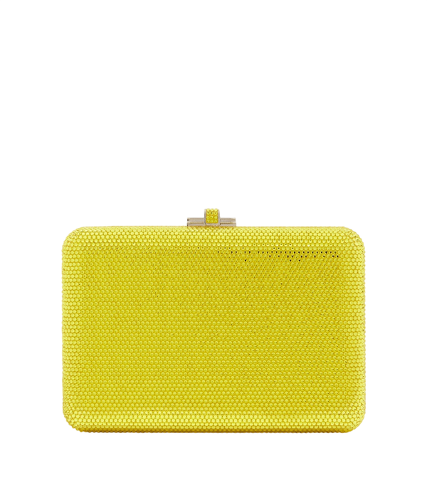 Clutch slim slide con adornos de Judith Leiber Couture