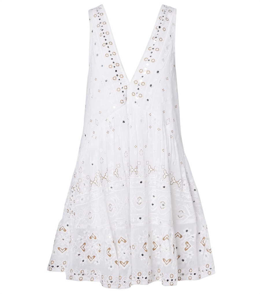 Mini-robe en coton brodée Juliet Dunn