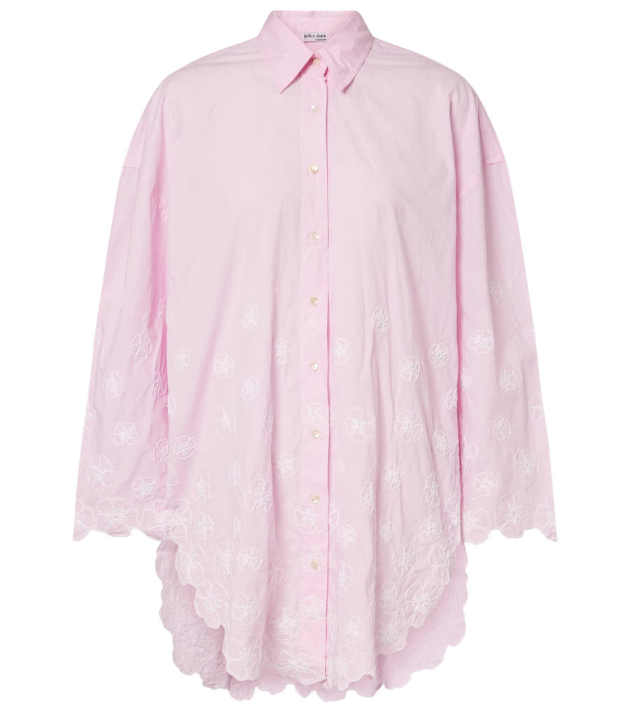 Chemise en popeline de coton brodée Juliet Dunn