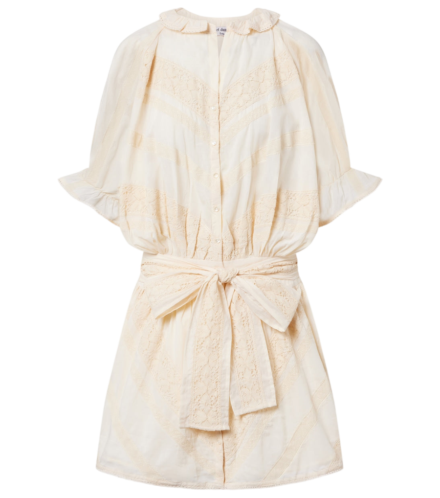 Robe-chemise en coton brodé Juliet Dunn