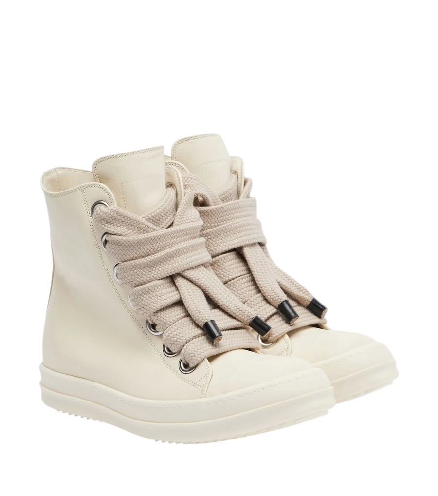 Rick Owens Jumbolace Leather Sneakers