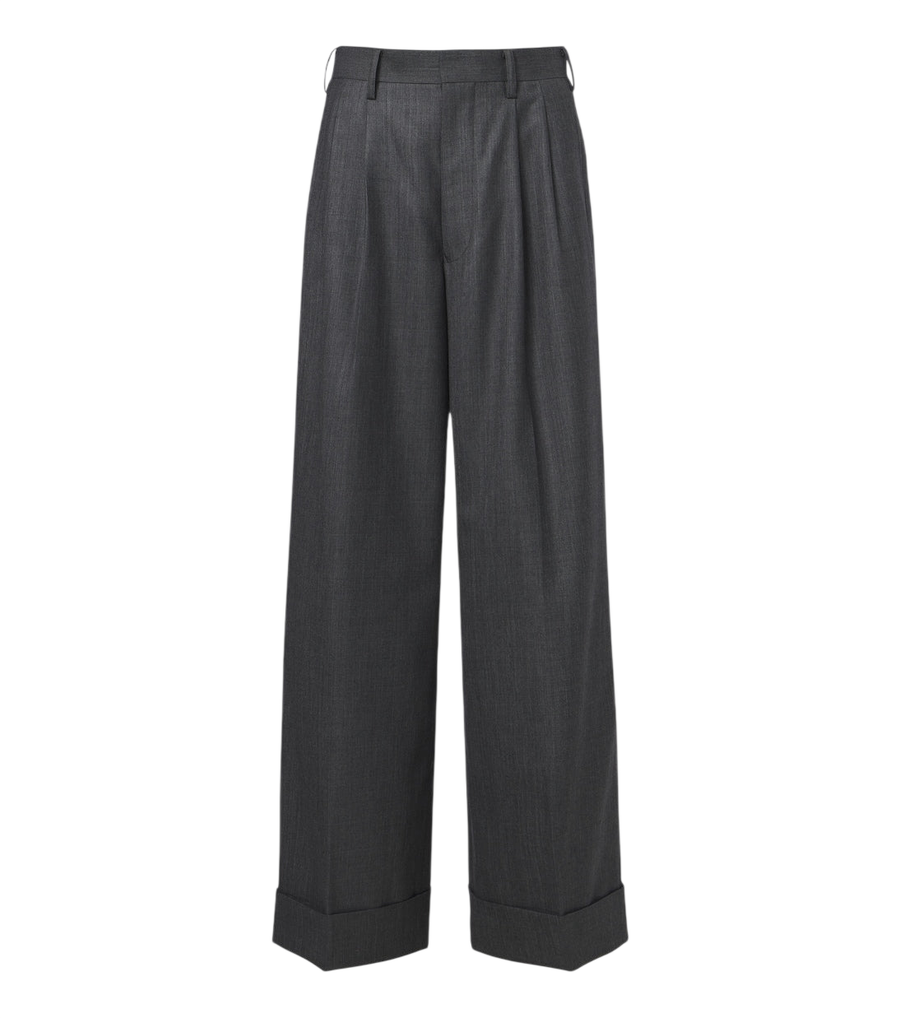 Junya Watanabe Pleated wool wide-leg pants