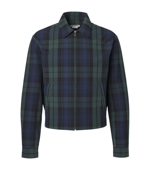 JW Anderson Checked cotton seersucker blouson jacket