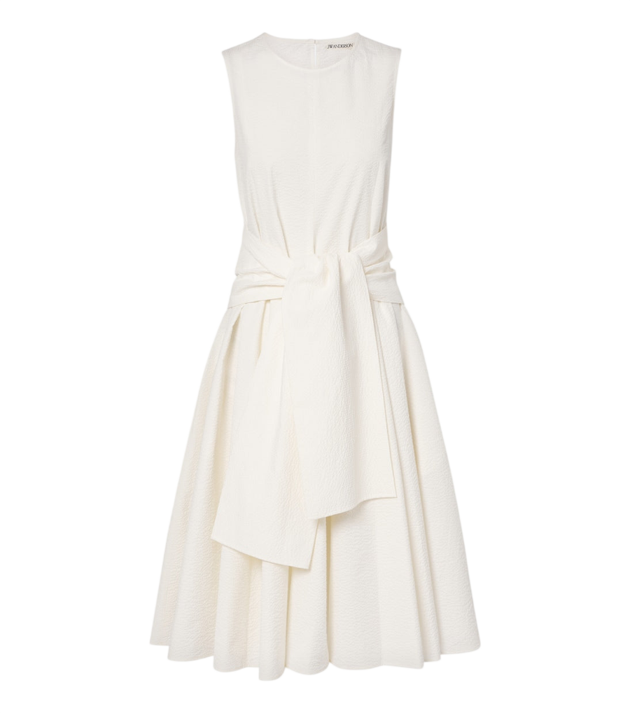 Robe midi en coton cloqué JW Anderson