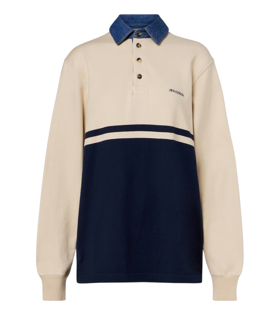 JW Anderson Camisa polo de malha de algodão
